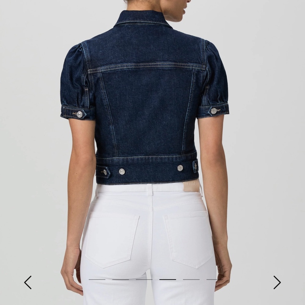 PAIGE Dark Indigo Denim Jacket - Picture 3 of 6